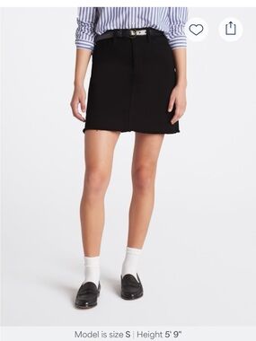 Just Black Denim Mini Skirt